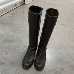 Tory Burch Brown Leather Heeled Boots